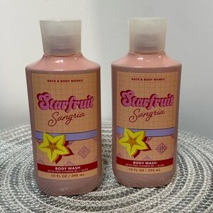 BBW Starfruit Sangria Body Wash Set of 2 NWT